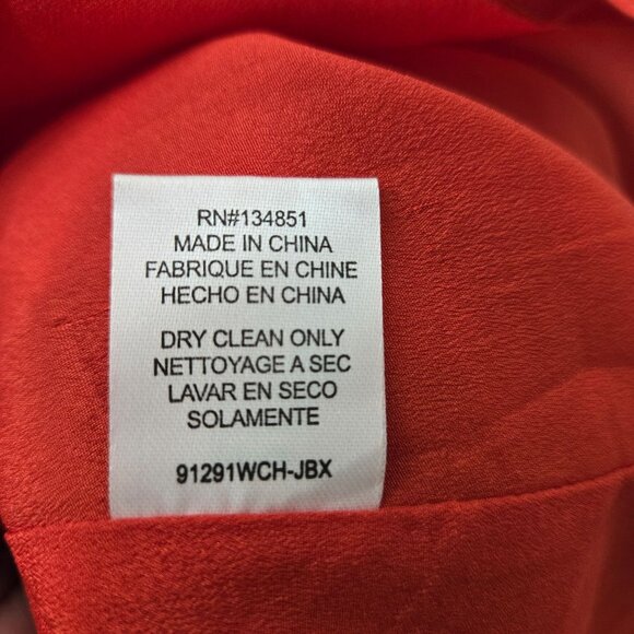 Wayf Maxi Dress Women Small Red Ditzy floral Lace up Slit Back Zip Party Wedding - Picture 5 of 16